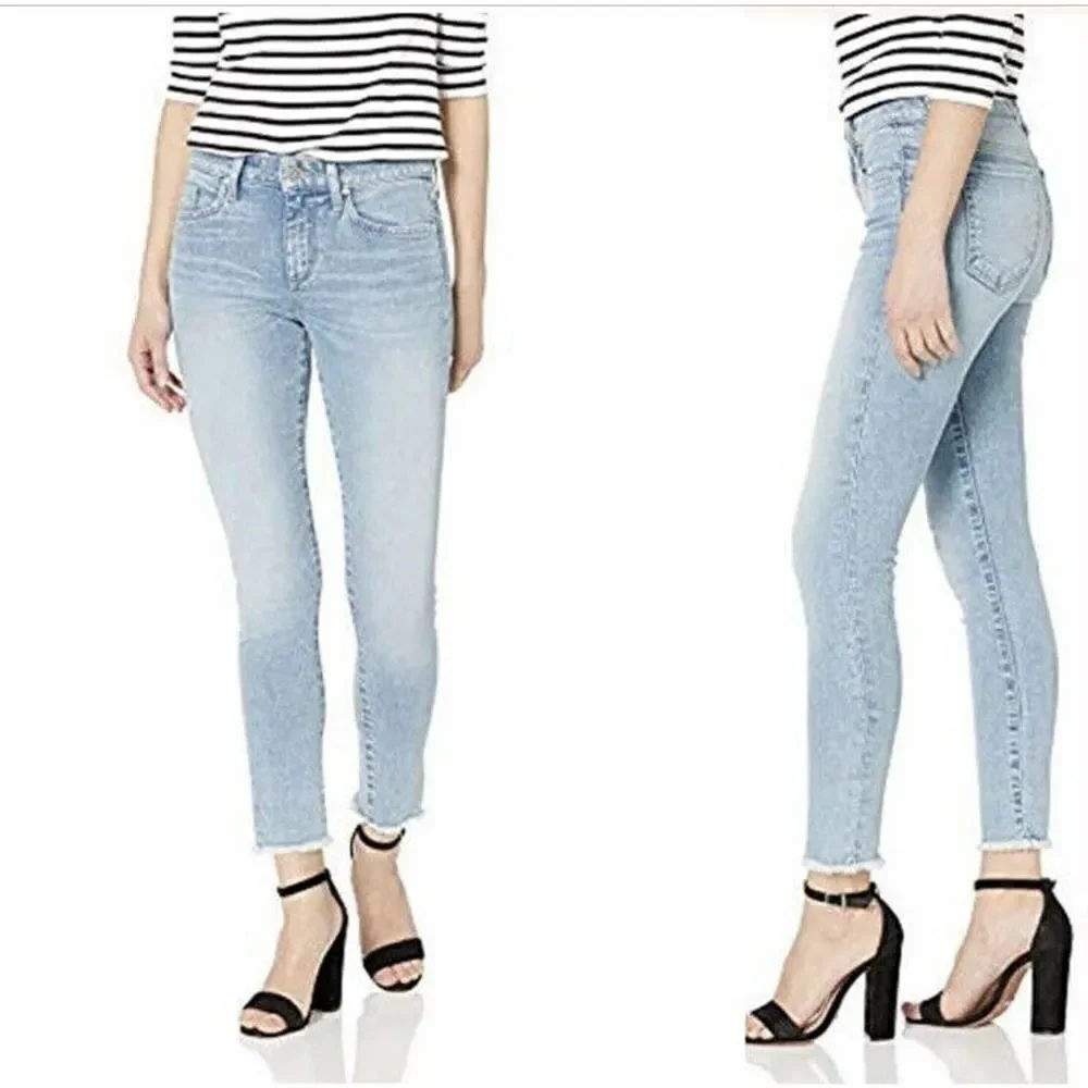 Joe’s Jeans Collector's Edition The Icon Mid Rise Skinny Crop Frayed Jeans 29